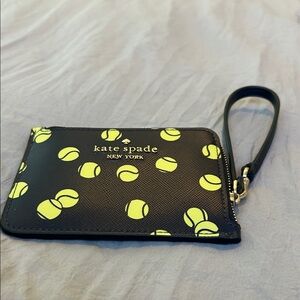 Kate Spade navy blue tennis card/coin wristlet